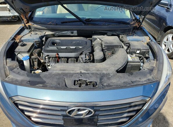 5NPE34AFXGH302416 2016 HYUNDAI SONATA Blue Սալոնի հետևի տեսք