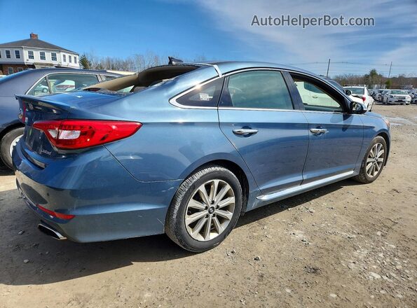 5NPE34AFXGH302416 2016 HYUNDAI SONATA Blue Հետևի աջ