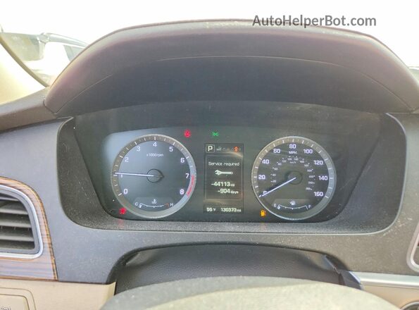 5NPE34AFXGH302416 2016 HYUNDAI SONATA Blue Սարքավորումների վահանակի տեսք