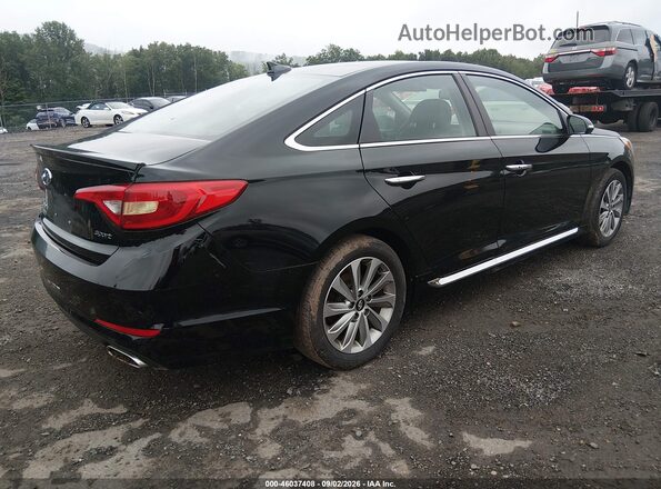 5NPE34AFXHH487990 2017 HYUNDAI SONATA Black Rear right