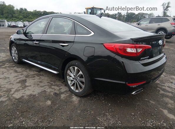 5NPE34AFXHH487990 2017 HYUNDAI SONATA Black Rear left