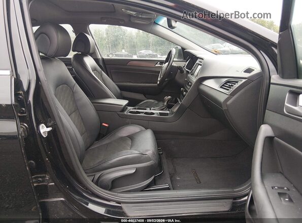 5NPE34AFXHH487990 2017 HYUNDAI SONATA Black Front interior view