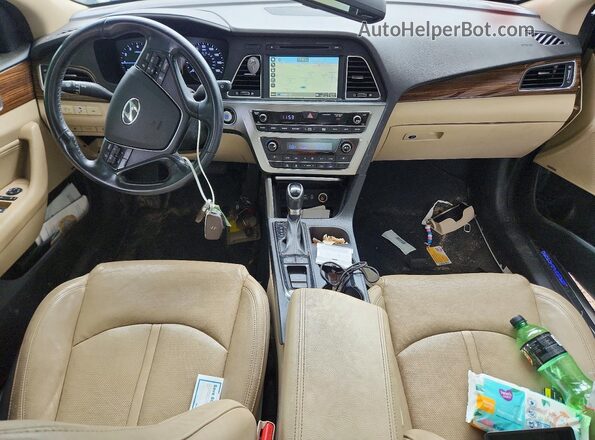 5NPE34AFXHH579665 2017 HYUNDAI SONATA Turquoise Vista del salpicadero