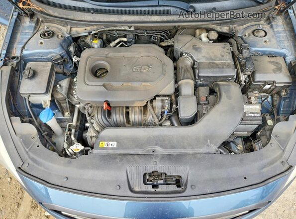 5NPE34AFXHH579665 2017 HYUNDAI SONATA Turquoise Vista interior trasera