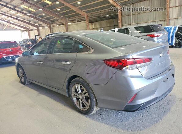 5NPE34AFXKH748770 2019 HYUNDAI SONATA Gray Trasero izquierdo