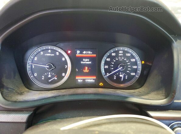 5NPE34AFXKH748770 2019 HYUNDAI SONATA Gray Vista del cuadro de instrumentos