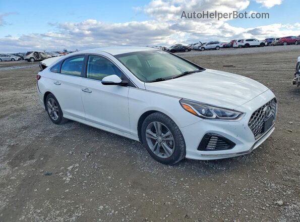 5NPE34AFXKH768212 2019 HYUNDAI SONATA White Przód prawy