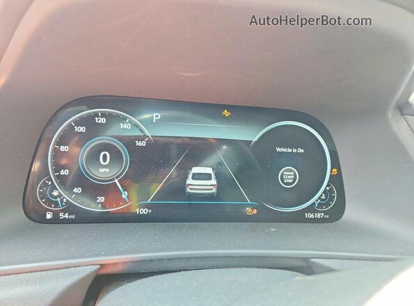 5NPEF4JA0LH033039 2020 HYUNDAI SONATA White Vista del cuadro de instrumentos