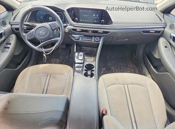 5NPEF4JA3MH083208 2021 HYUNDAI SONATA Black წინა პანელის ხედი
