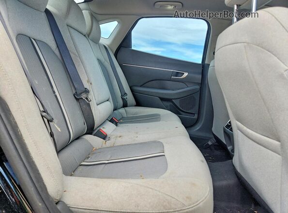 5NPEF4JA3MH083208 2021 HYUNDAI SONATA Black უკანა სავარძლების ხედი