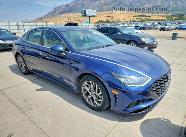 5NPEF4JA6LH039489 2020 HYUNDAI SONATA Blue Przód prawy