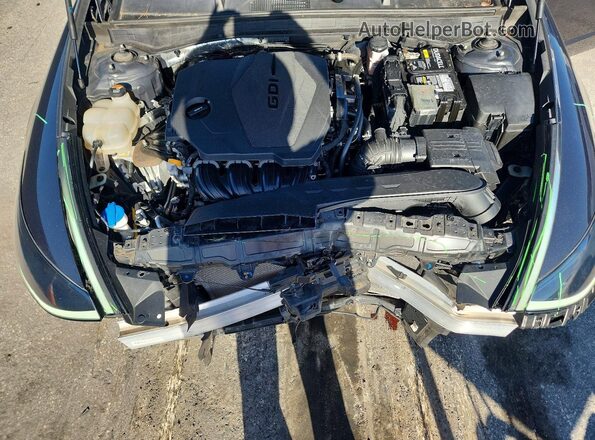 5NPEF4JA7MH094356 2021 HYUNDAI SONATA Gray Вид задньої частини салону