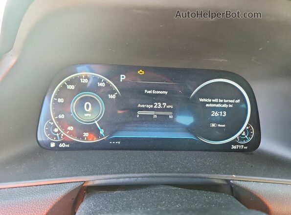 5NPEF4JA7MH094356 2021 HYUNDAI SONATA Gray Вид щитка приладів