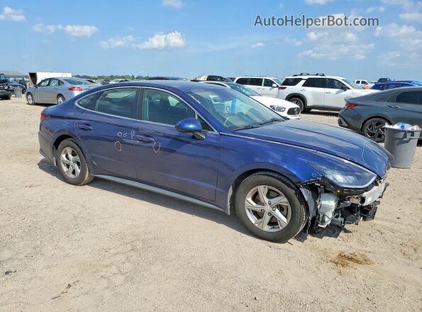 5NPEG4JA2LH039423 2020 HYUNDAI SONATA Blue Przód prawy