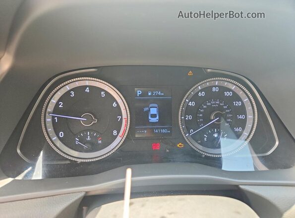 5NPEG4JA2LH056741 2020 HYUNDAI SONATA White Vista del cuadro de instrumentos