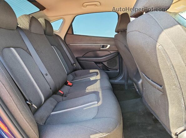 5NPEG4JA3MH074215 2021 HYUNDAI SONATA Blue უკანა სავარძლების ხედი