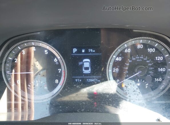 5NPEG4JA5MH075379 2021 HYUNDAI SONATA Gray უკანა სავარძლების ხედი