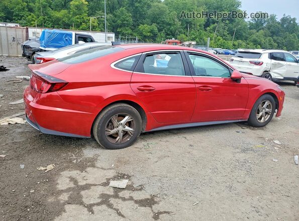 5NPEG4JA9MH083291 2021 HYUNDAI SONATA Красный Задняя правая четверть