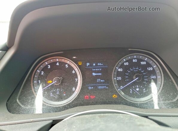 5NPEG4JA9MH083291 2021 HYUNDAI SONATA Красный Вид щитка приборов