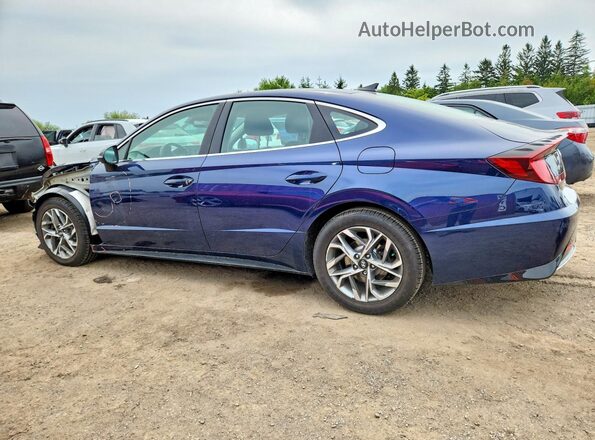 5NPEG4JAXMH093425 2021 HYUNDAI SONATA Синий Задняя левая четверть