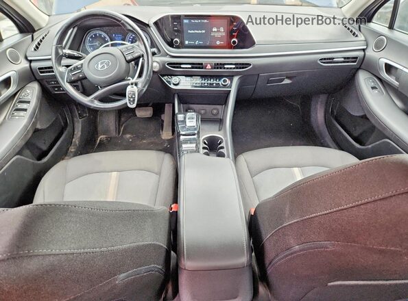 5NPEG4JAXMH093425 2021 HYUNDAI SONATA Синий Вид панели приборов