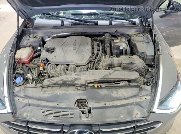 5NPEG4JAXMH110188 2021 HYUNDAI SONATA Gray Widok wnętrza z tyłu