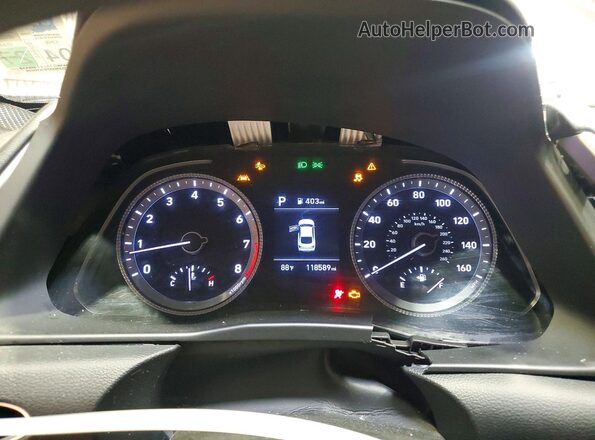 5NPEG4JAXMH110188 2021 HYUNDAI SONATA Gray Widok zestawu wskaźników