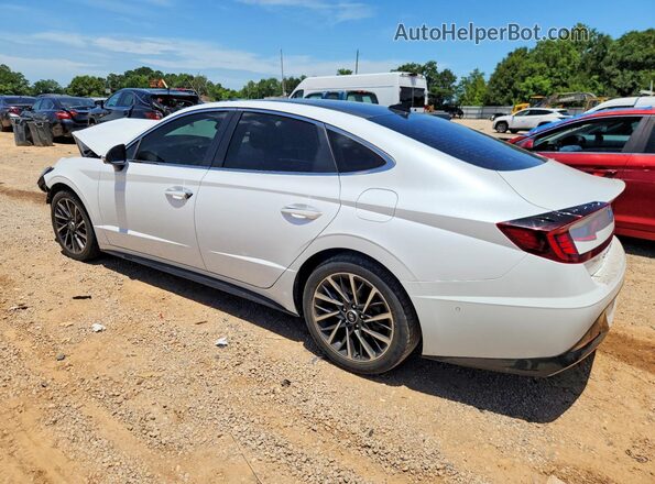5NPEH4J20LH009083 2020 HYUNDAI SONATA White Задня ліва чверть