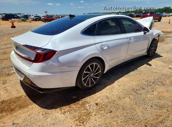 5NPEH4J20LH009083 2020 HYUNDAI SONATA White Задня права чверть
