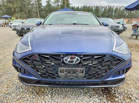5NPEH4J26MH117578 2021 HYUNDAI SONATA Blue წინა ხედი