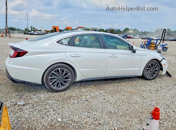 5NPEH4J28LH061190 2020 HYUNDAI SONATA White Задня права чверть