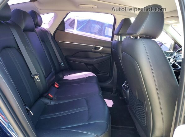 5NPEH4J28MH100149 2021 HYUNDAI SONATA Синий Вид задних сидений