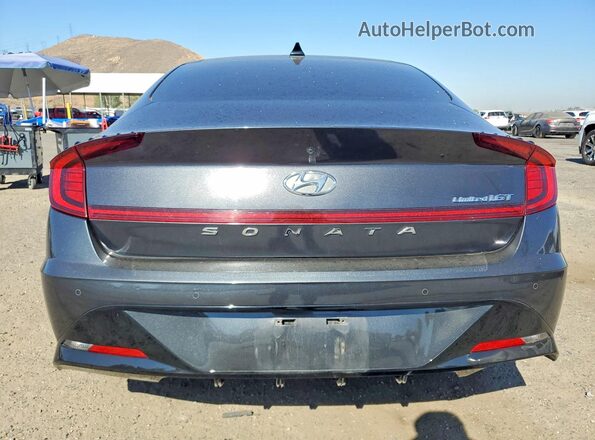 5NPEH4J2XLH024562 2020 HYUNDAI SONATA Charcoal Widok z tyłu