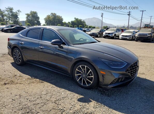 5NPEH4J2XLH024562 2020 HYUNDAI SONATA Charcoal Przód prawy