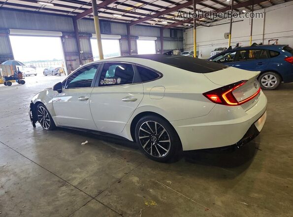 5NPEH4J2XMH075948 2021 HYUNDAI SONATA White Հետևի ձախ