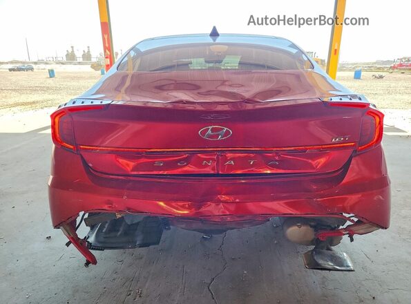 5NPEJ4J27LH035622 2020 HYUNDAI SONATA Maroon Rear view
