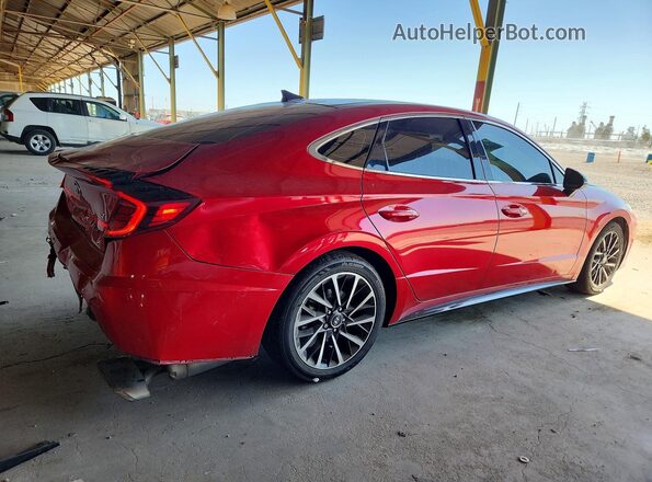 5NPEJ4J27LH035622 2020 HYUNDAI SONATA Maroon Rear right