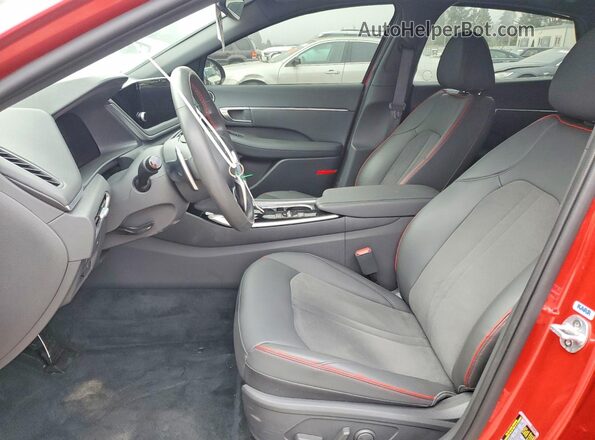 5NPEJ4J29LH011726 2020 HYUNDAI SONATA Red წინა სალონის ხედი