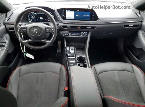5NPEJ4J29LH011726 2020 HYUNDAI SONATA Red წინა პანელის ხედი