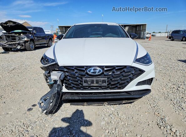 5NPEJ4J29MH106482 2021 HYUNDAI SONATA White Դիմացի տեսք