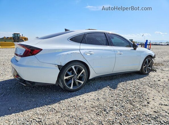 5NPEJ4J29MH106482 2021 HYUNDAI SONATA White Հետևի աջ