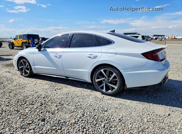 5NPEJ4J29MH106482 2021 HYUNDAI SONATA White Հետևի ձախ
