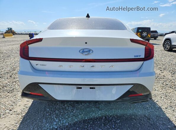 5NPEJ4J29MH106482 2021 HYUNDAI SONATA White Հետևի տեսք