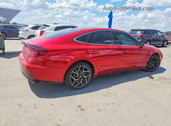 5NPEK4JC0NH149227 2022 HYUNDAI SONATA Red Tył prawy