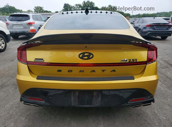 5NPEK4JC1MH114629 2021 HYUNDAI SONATA Gold Հետևի տեսք