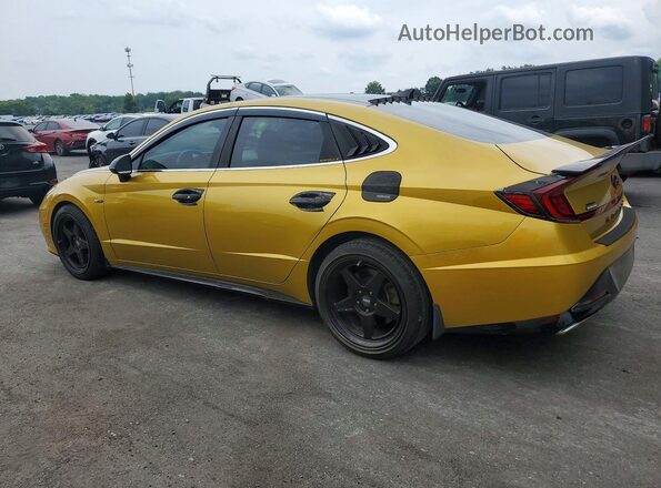 5NPEK4JC1MH114629 2021 HYUNDAI SONATA Gold Հետևի ձախ