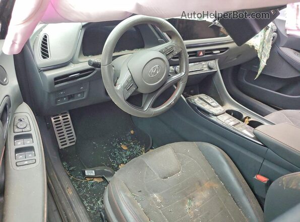 5NPEK4JC2MH112131 2021 HYUNDAI SONATA Gray Вид панелі приладів