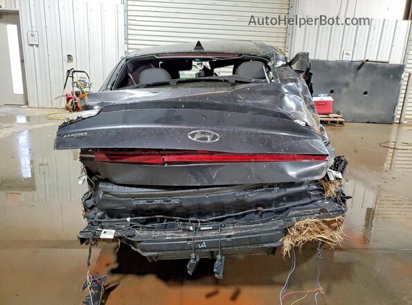5NPEK4JC2MH112131 2021 HYUNDAI SONATA Gray Вид ззаду