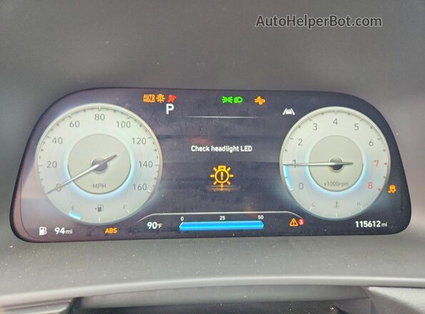 5NPEK4JC4MH130923 2021 HYUNDAI SONATA White Widok zestawu wskaźników