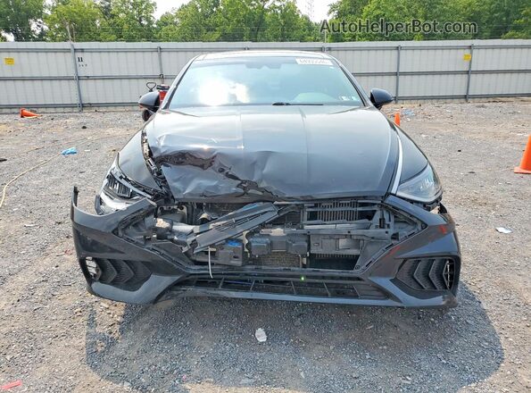 5NPEK4JC4NH146718 2022 HYUNDAI SONATA Black წინა ხედი